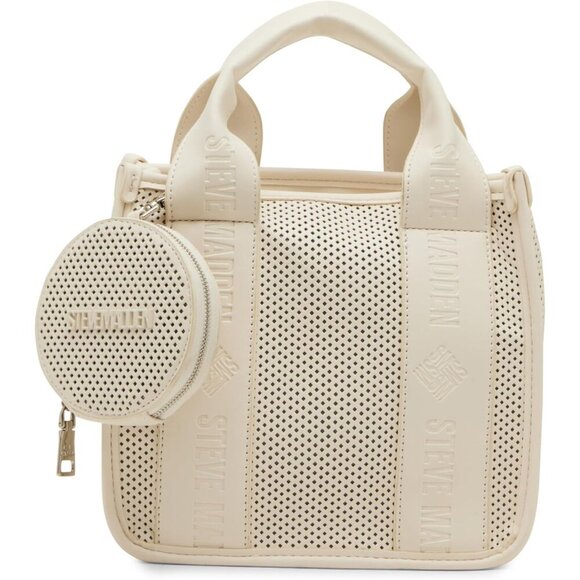 Handbags - Women's Perforated Satchel Leather Crossbody Bag Designer Tote Purse